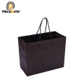 custom luxury black print logo gift shopping paper bag